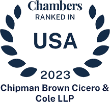 Chambers Ranked In USA - 2023 Chipman Brown Cicero & Cole LLP
